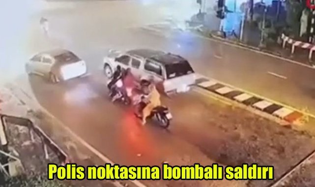 Polis noktasına bombalı saldırı
