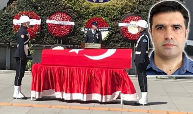 Şehit polis Hakan Telli için resmi tören düzenlendi
