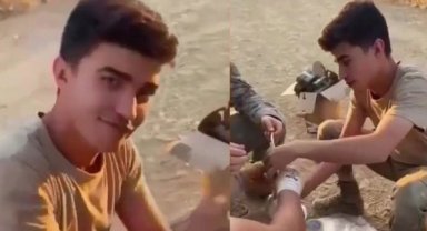 Şehit Uzman Çavuş Kemal Özek’ten geriye kalan görüntüler duygulandırdı