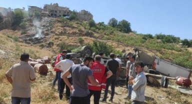 Siirt’te kamyonet şarampole yuvarlandı