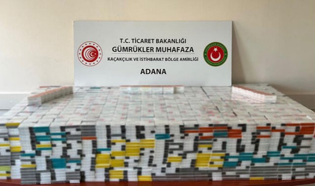 Adana'da 7 bin 500 paket elektronik sigara tütünü ele geçirildi