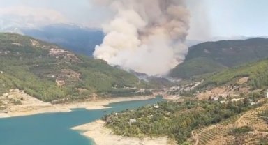 Alanya’da korkutan orman yangını