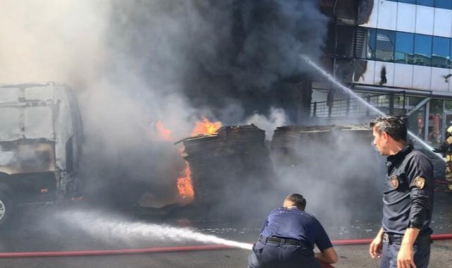 Ankara'da sünger fabrikasında yangın
