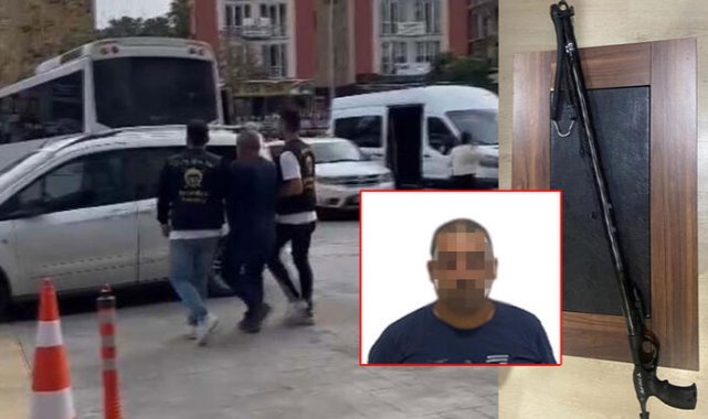 Bakırköy'de tartıştığı adamı zıpkınla bacağından vuran şüpheli tutuklandı