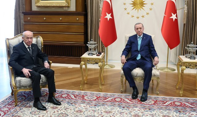 Cumhurbaşkanı Erdoğan, MHP Lideri Bahçeli ile görüştü