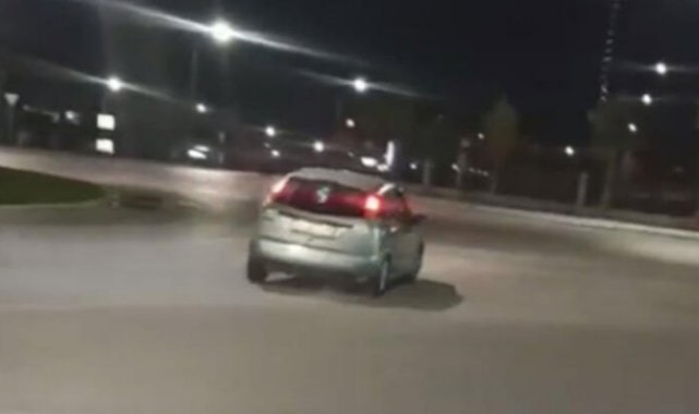 Hastane kampüsünde drift yapan sürücüye 37 bin lira ceza