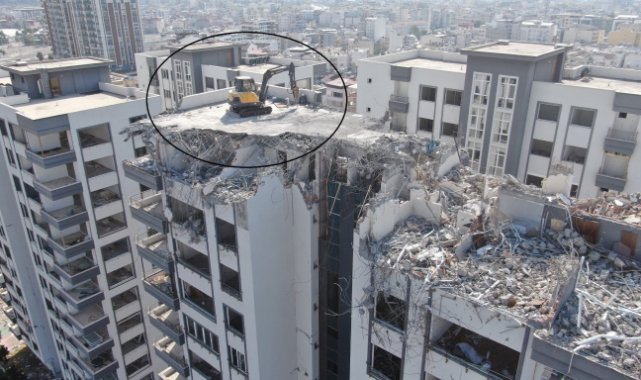 Hatay’da 13 katlı lüks binayı yıkmak için çözümü böyle buldular