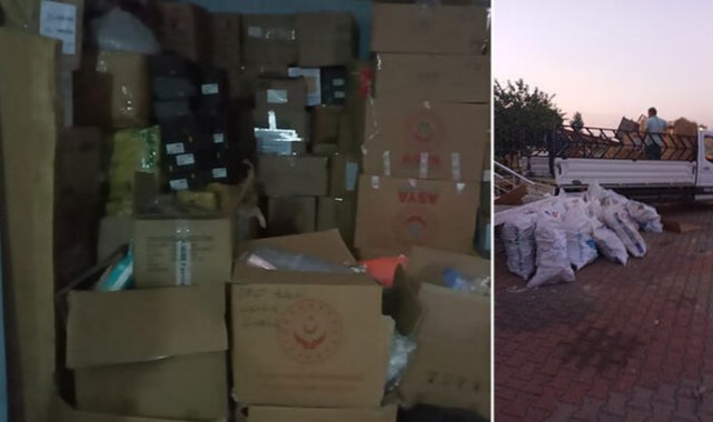 Hatay'da 30 milyon lira değerindeki yardım kolilerini depolayan şüpheli yakalandı