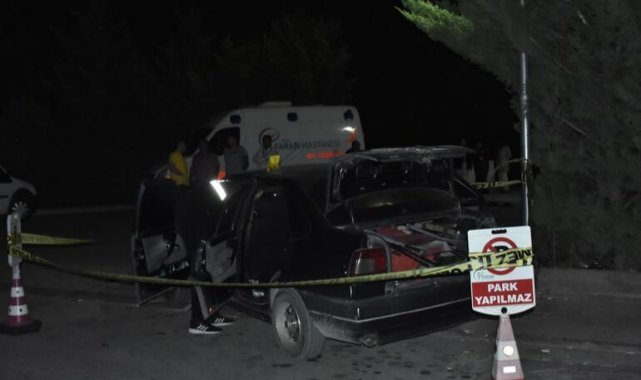 Husumetlilerinin evinin önüne gidip silahlı saldırıya uğradı, otomobiliyle hastaneye gitti