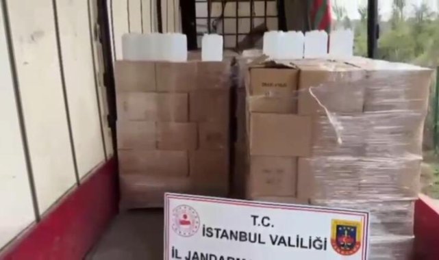 İstanbul'da TIR'da 15 ton etil alkol ele geçirildi