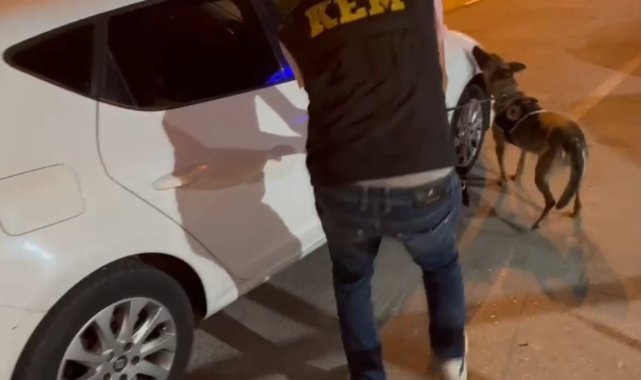 Narkotik köpekleri yerini gösterdi, zulalanmış uyuşturucular yakalandı