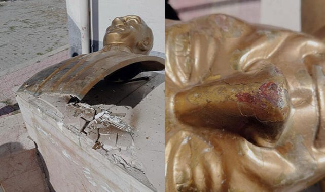 Niğde'de Atatürk büstüne zarar veren 2 kişi gözaltına alındı