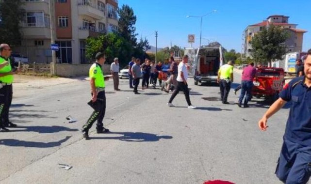 Otomobille çarpışan 3 tekerlekli motosiklette 2 kişi ağır yaralanmıştı, 1&#039;i öldü