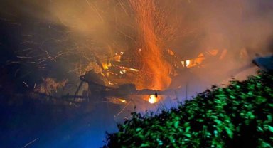 Rize’de yangın paniği