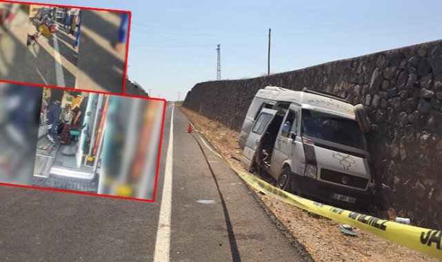 Şanlıurfa'da tarım işçilerini taşıyan minibüs duvara çarptı