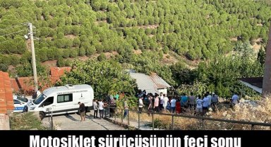 Şarampole devrilen motosikletin sürücüsü hayatını kaybetti