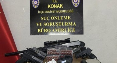 Suç makinesi kıskıvrak yakalandı evinde cephanelik çıktı