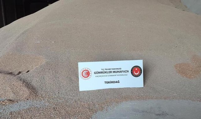 Tekirdağ&#039;da 84 ton kaçak ekmeklik buğday ele geçirildi