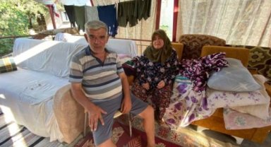 Yangında evleri küle döndü, balkon yuvaları oldu