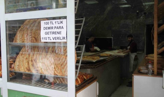 100 lira madeni para getirene 110 lira veriyor