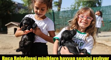 Buca Belediyesi miniklere hayvan sevgisi aşılıyor