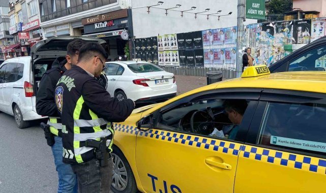 Ceza kesilen taksiciden polise hakaret: 'Haram zıkkım olsun'