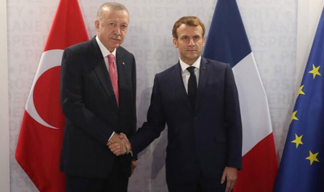 Cumhurbaşkanı Erdoğan, Macron ile görüştü