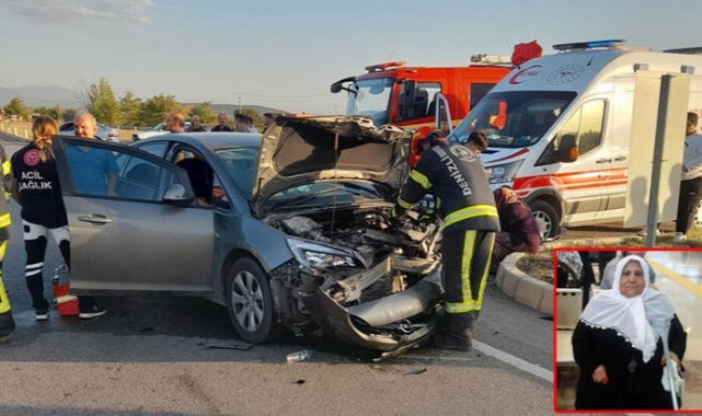 Denizli'de otomobil ile hafif ticari araç çarpıştı