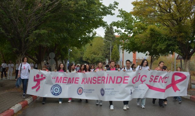 EÜ’de Meme Kanseri Farkındalık Yürüyüşü
