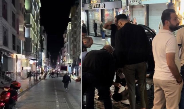 Fatih'te polisten kaçan şüpheliyi çelme atarak durdurdular