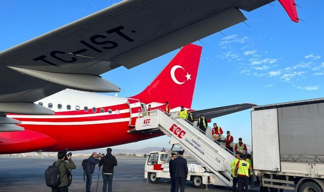Gazze’ye yardım için havalanan Cumhurbaşkanlığı uçağı Mısır’a ulaştı