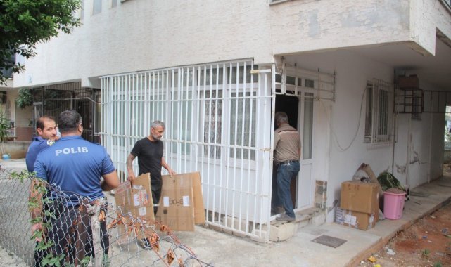 İcra memurunu karşısında gören kiracı, tahliyeyi benzin bidonuyla engellemeye çalıştı