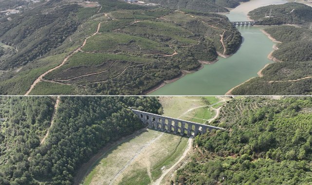 İstanbul’da barajlardaki su seviyesi yüzde 20’nin altına düştü: Alibey Barajı’ndaki suyun rengi değişti