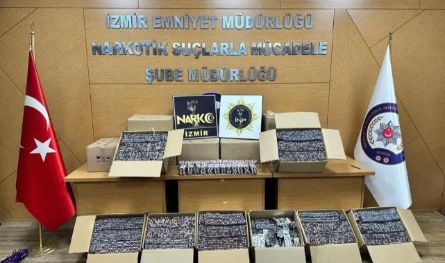 İzmir'de 117 bin adet sentetik ecza ele geçirildi