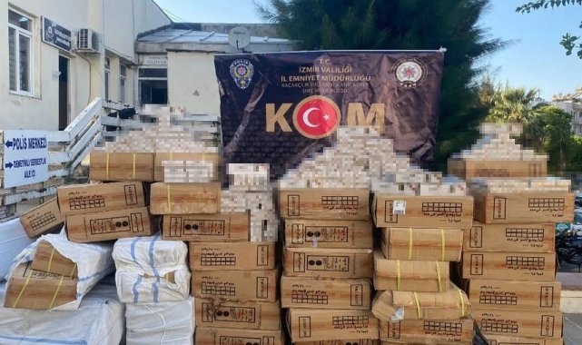 İzmir’de 8 ilçede 14 ayrı kaçakçılık operasyonu