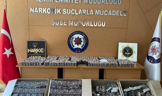 İzmir’de 89 bin adet sentetik ecza ele geçirildi
