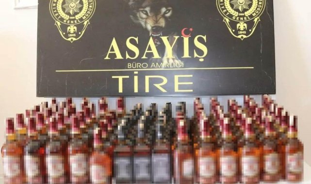 İzmir’de sahte bandrolle alkol satışı yapılan adrese baskın
