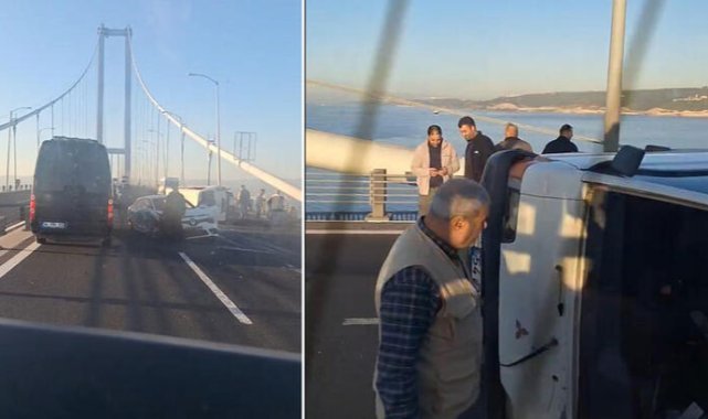 Osmangazi Köprüsü'nde zincirleme kaza 8 yaralı