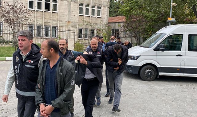 Samsun'da belediyeye ait 25 ton malzeme çalan 9 kişiye gözaltı