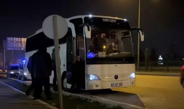 Anıtkabir'i ziyaret giden yolcuları taşıyan tur otobüsü çalıntı çıktı