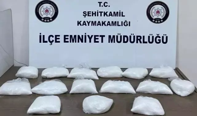 Aracında 14 kilo 950 gram uyuşturucu ile yakalanan sürücü tutuklandı