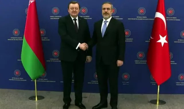 Bakan Fidan, Belaruslu mevkidaşı ile bir araya geldi