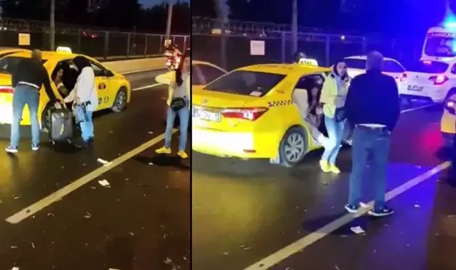 Bakırköy'de yolcu seçen taksiciden araçtan inmeyenlere tepki: Alın taksiyi gidin