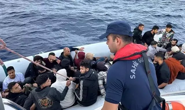 Datça'da 60 kaçak göçmen yakalandı, 49 kaçak göçmen kurtarıldı