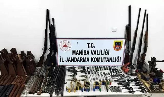 Evi, silah atölyesine dönüştürmüş
