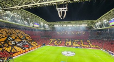 Galatasaray taraftarından ’Welcome to hell’ koreografisi