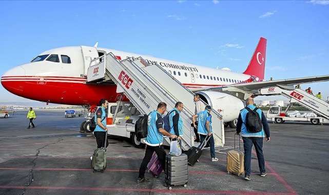 Gazze'ye ilaç ve tıbbi malzeme götüren uçak Mısır'a ulaştı