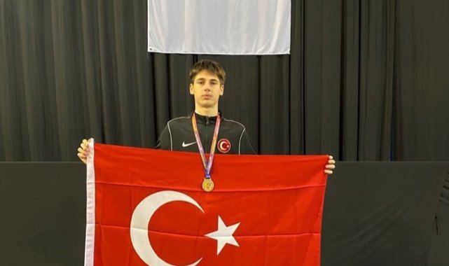 Genç sporcu taekwondoda Balkan Şampiyonu oldu