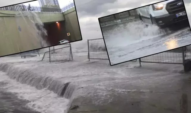 İstanbul'da fırtına ve sağanak yağış