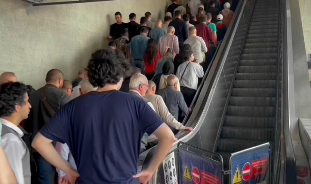 İstanbul’da gelmeyen metrolar ve yürümeyen merdivenler vatandaşları çileden çıkardı